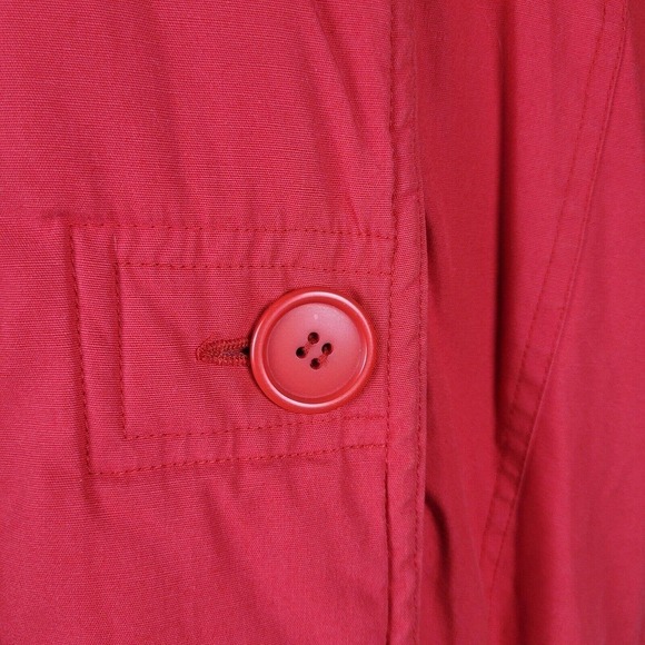 VTG Catherine Hall Jacket Womens Large Red 80s 90s Retro Puffer Winter Warm Coat - Picture 6 of 13